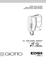 Elvox Giotto 6329/C Manual do usuário
