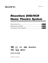 Sony DAV-D150E Manual do proprietário