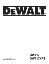 DeWalt DW717XPS Manual do usuário