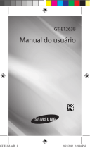 Samsung GT-E1263B Manual do usuário