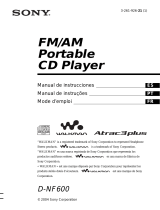 Sony Walkman D-NF600 Instruções de operação