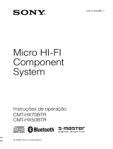 Sony CMT-HX50BTR Instruções de operação