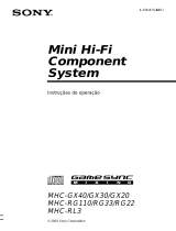 Sony MHC-GX20 Instruções de operação