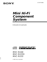 Sony MHC-RG55S Instruções de operação