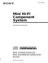Sony MHC-GX45 Instruções de operação