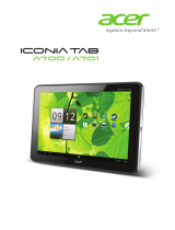 Acer A701 Manual do usuário