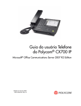 Poly CX700 Guia de usuario