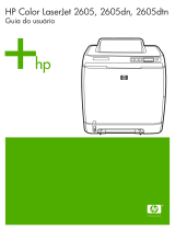HP Color LaserJet 2605 Printer series Guia de usuario