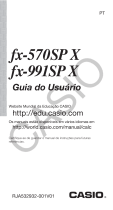 Casio fx-570SP X, fx-991SP X Manual do usuário