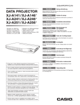 Casio XJ-A141, XJ-A146, XJ-A241, XJ-A246, XJ-A251, XJ-A256 (Serial Number: D****B) Guia de instalação