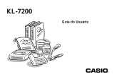 Casio KL-7200 Manual do usuário