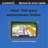 Garmin Nüvi 760 for Volvo Cars Manual do proprietário