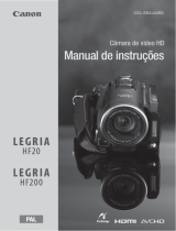 Canon LEGRIA HF20 Manual do usuário