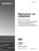 Sony DVP-K370 Manual do proprietário