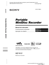 Sony MZ-N10 Instruções de operação