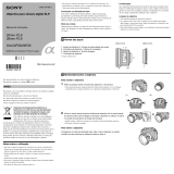 Sony SAL20F28 Instruções de operação