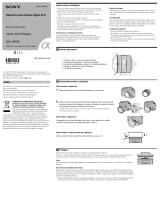 Sony SAL16F28 Instruções de operação