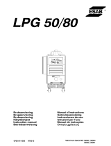 ESAB LPG 50, LPG 80 Manual do usuário
