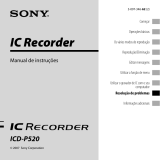 Sony ICD-P520 Instruções de operação