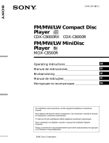 Sony MDX-C8500R Manual do proprietário