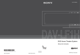 Sony DAV-LF1H Instruções de operação