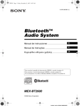Sony MEX-BT2600 Manual do usuário