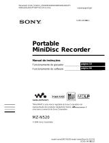 Sony MZ-N520 Instruções de operação