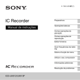 Sony ICD-UX512 Instruções de operação