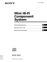 Sony MHC-NX1 Manual do proprietário