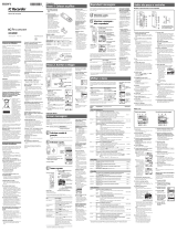 Sony ICD-MX20 Instruções de operação