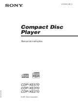 Sony CDP-XE270 Manual do proprietário