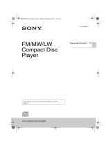 Sony CDX-GT260MP Instruções de operação