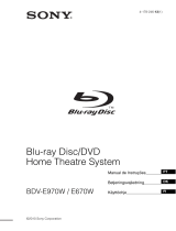 Sony BDV-E970W Instruções de operação