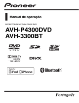 Pioneer AVH-3300BT Manual do usuário