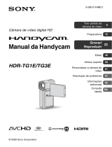 Sony HDR-TG3E Instruções de operação