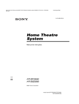 Sony HT-SS2000 Instruções de operação