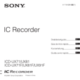 Sony ICD UX71 Manual do proprietário