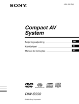 Sony DAV-S550 Instruções de operação