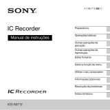 Sony ICD-SX712 Instruções de operação
