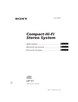 Sony LBT-G1 Instruções de operação