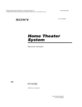 Sony HT-K250 Instruções de operação
