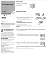 Sony SAL500F80 Instruções de operação
