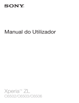 Sony Xperia ZL Manual do usuário