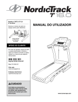 NordicTrack T16.0 Treadmill Manual do usuário