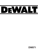 DeWalt DW871 T 2 Manual do proprietário