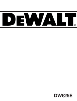 DeWalt DW625E T 4 Manual do usuário