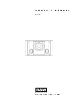 B&W DS6 Manual do proprietário