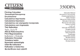 Citizen 350DPA Manual do usuário