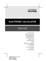 Citizen CCC-312 Manual do usuário
