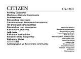 Citizen CX-126IICE Manual do usuário